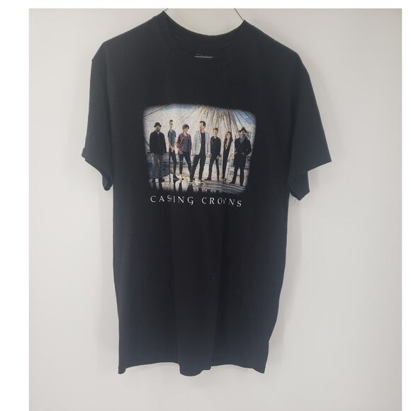 CASTING CROWNS Only Jesus Tour 2019 Short Sleeve Black T-Shirt Womens Medium M - Picture 1 of 3